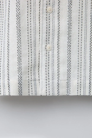 Рубашка боулинг в рустик-полоску- Заказать в России