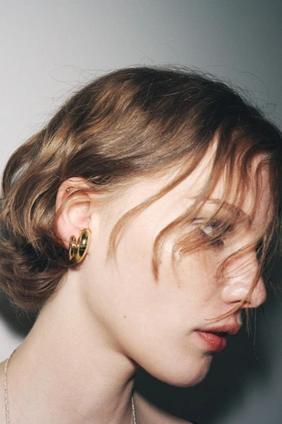 Серьги-каффы в виде кольца- Заказать в России