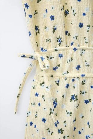 Длинный комбинезон с текстурным принтом