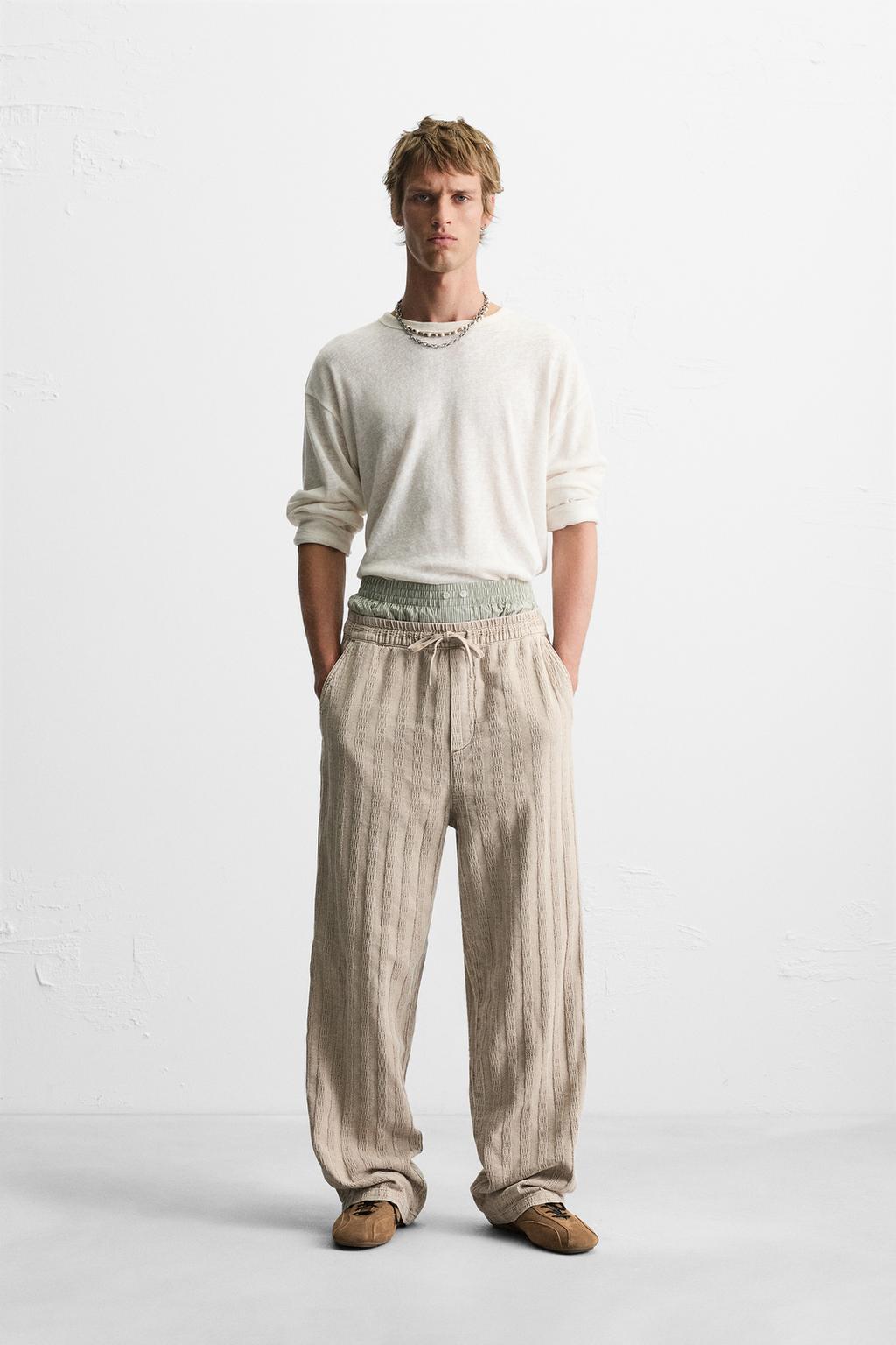 ЖАККАРДОВЫЕ БРЮКИ RELAXED FIT