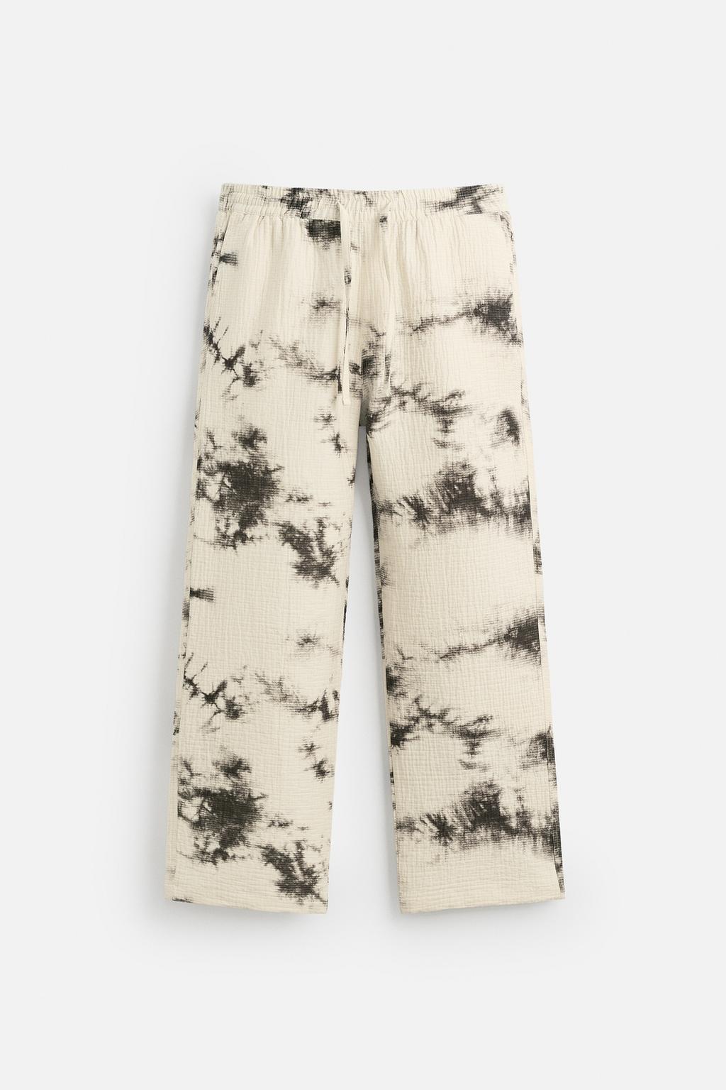 БРЮКИ С ТЕКСТУРНЫМ ПРИНТОМ TIE DYE