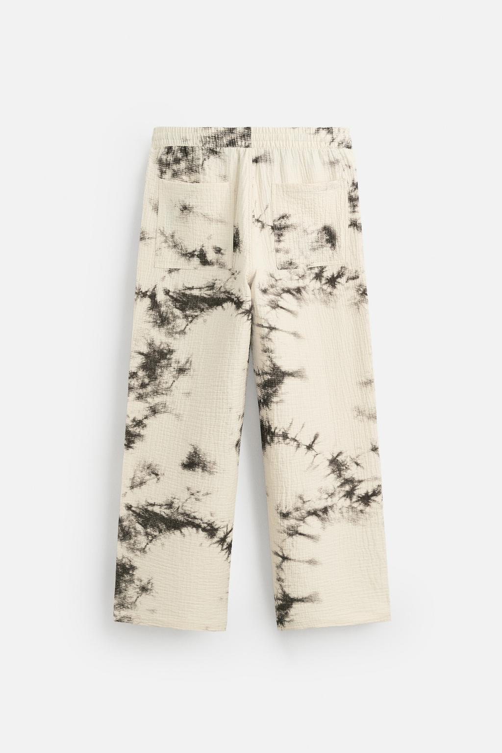 БРЮКИ С ТЕКСТУРНЫМ ПРИНТОМ TIE DYE