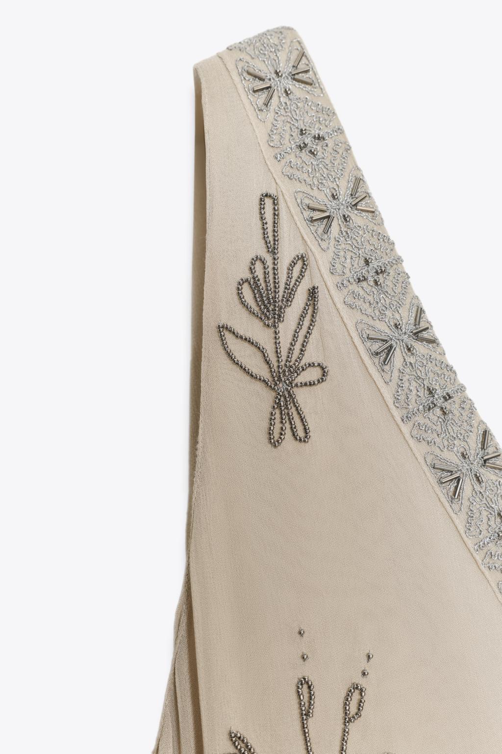 ПЛАТЬЕ С ВЫШИВКОЙ И БУСИНАМИ — ZW COLLECTION