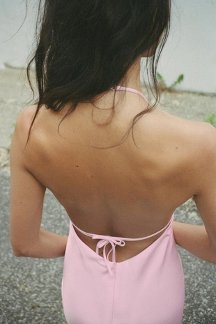 Атласное платье миди- Заказать в России