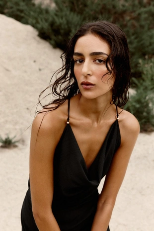 Платье-комбинация с фурнитурой- Заказать в России