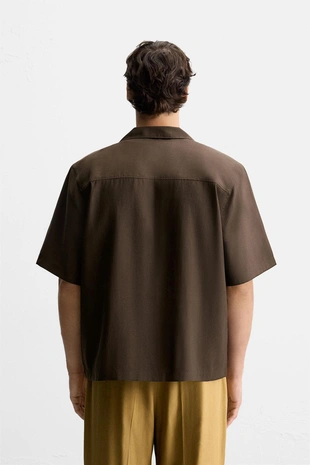 Рубашка RELAXED FIT из струящейся ткани