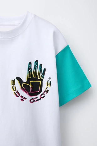 Футболка с контрастными рукавами ZARA X BODY GLOVE ®- Заказать в России