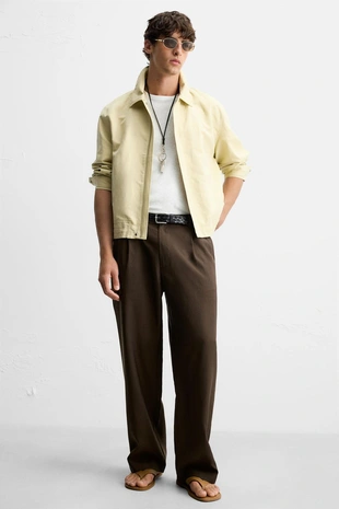 Струящиеся брюки RELAXED FIT- Заказать в России