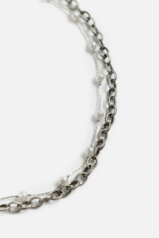 Набор из 2 комбинированных ожерелий- Заказать в России