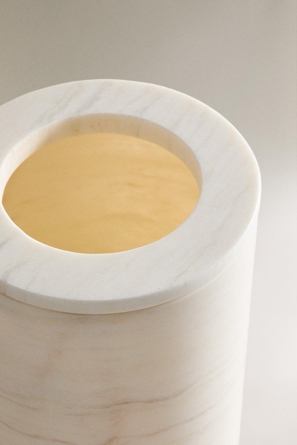 Мусорное ведро для ванной комнаты white marble