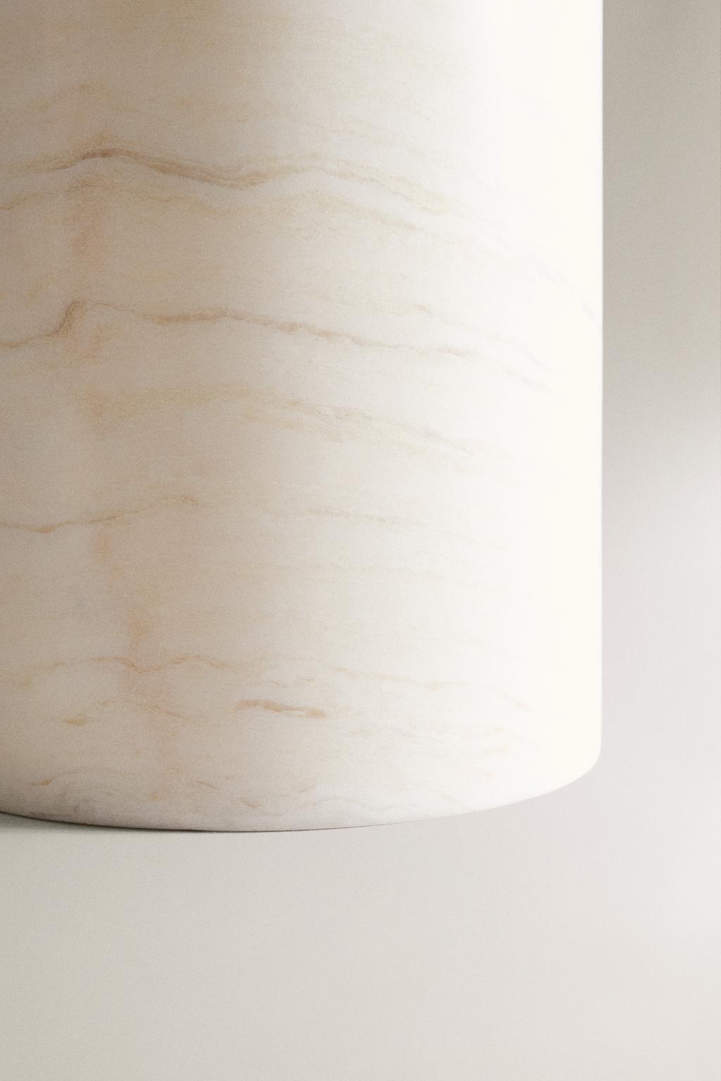 Мусорное ведро для ванной комнаты white marble