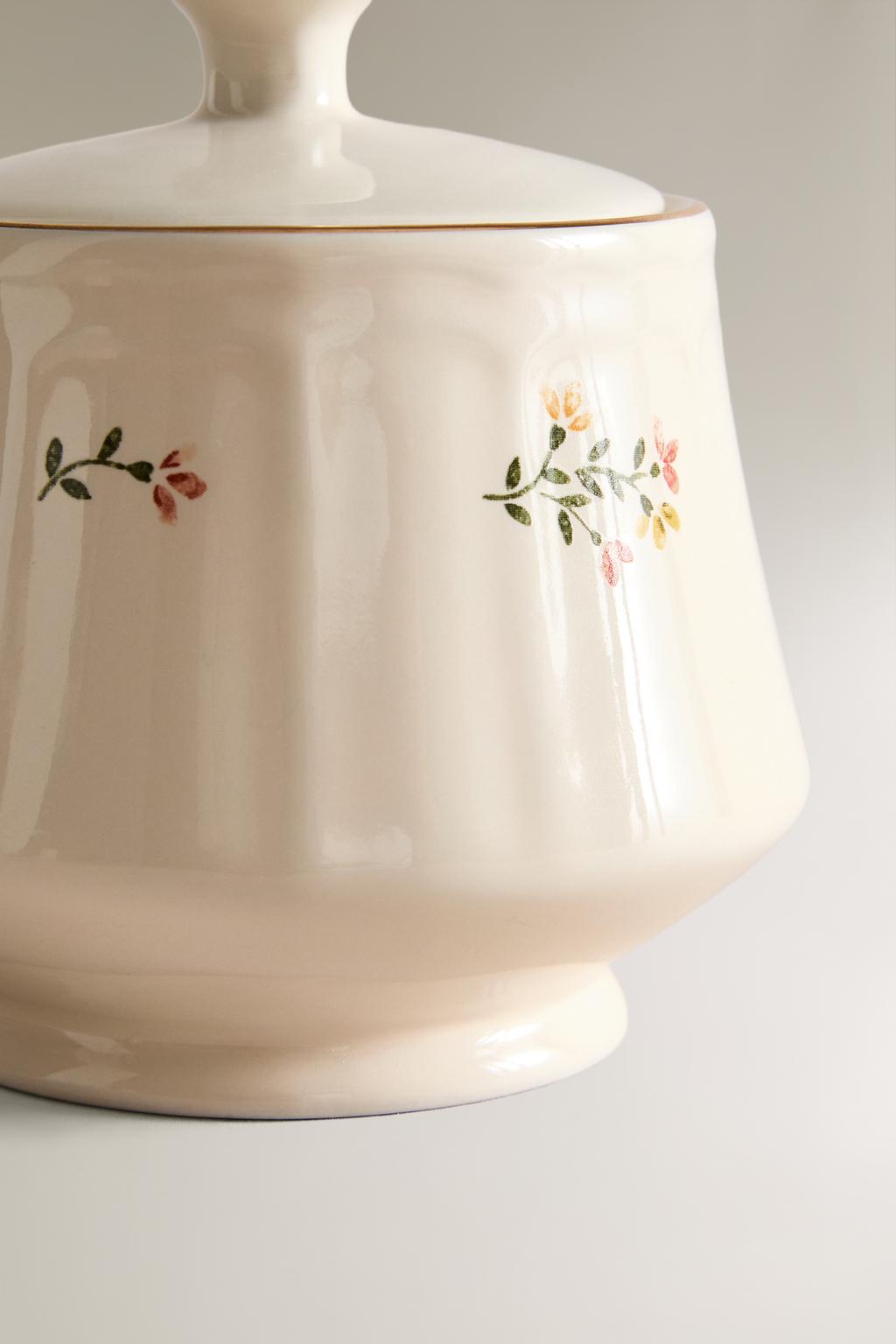 Сахарница porcelain floral