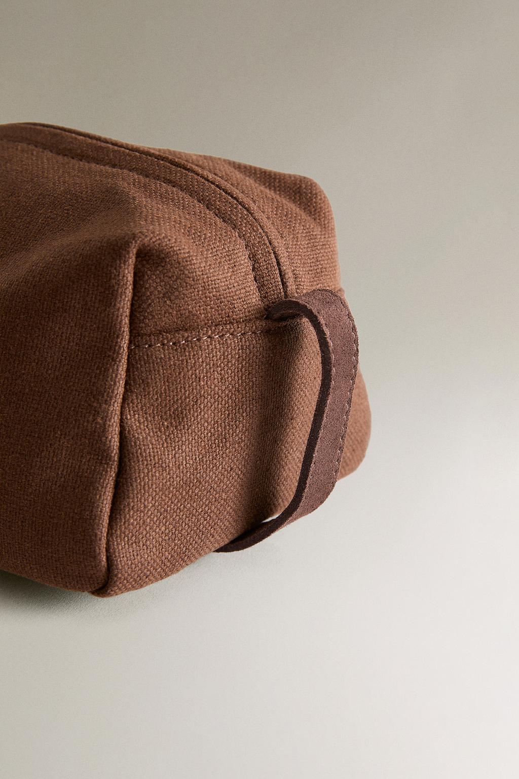 Средняя косметичка из холста