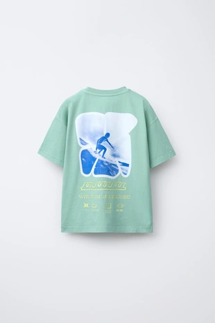 Футболка с принтом «серфинг»- Заказать в России