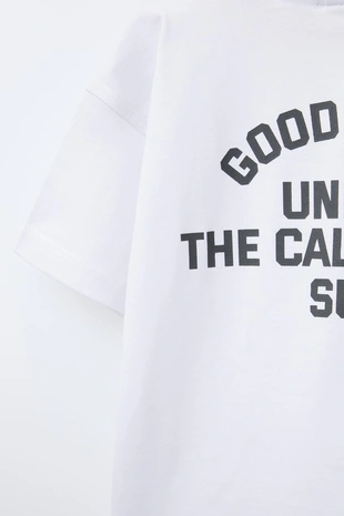 Футболка с текстовым принтом- Заказать в России