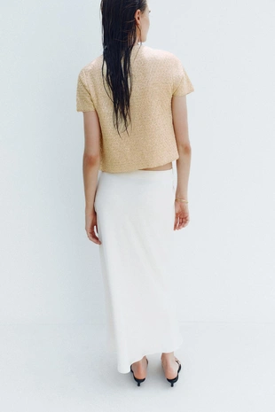 Вязаная куртка с пайетками- Заказать в России