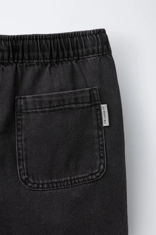 Джинсовые шорты-бермуды свободного кроя