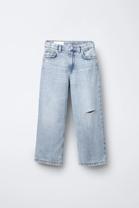 ДЖИНСЫ  Багги С ДЫРАМИ