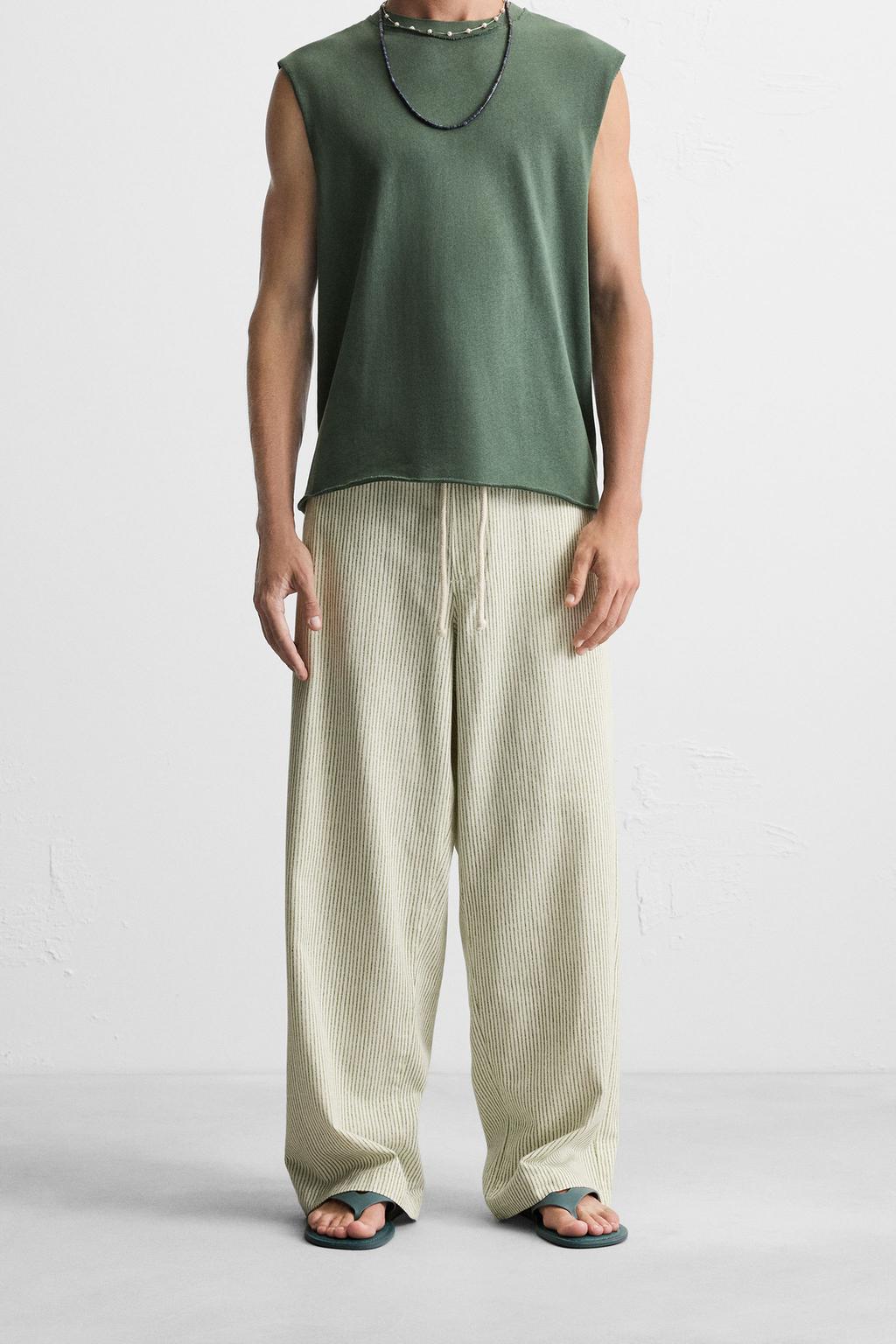 БРЮКИ BAGGY FIT В ПОЛОСКУ