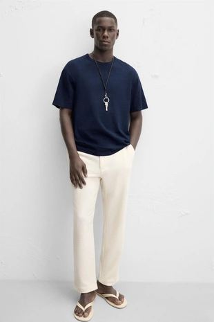 Брюки чинос фактурные- Заказать в России