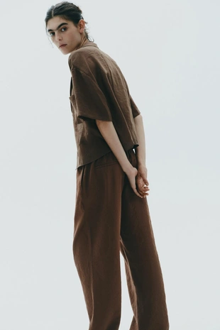 Рубашка струящегося кроя с карманом- Заказать в России