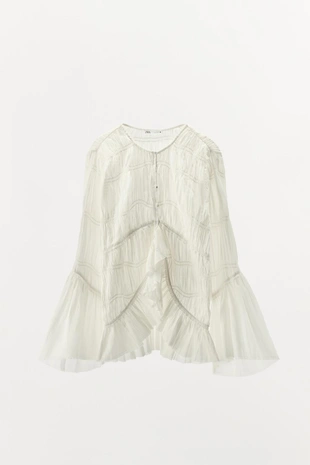 Блуза асимметричного кроя, лимитированная серия- Заказать в России