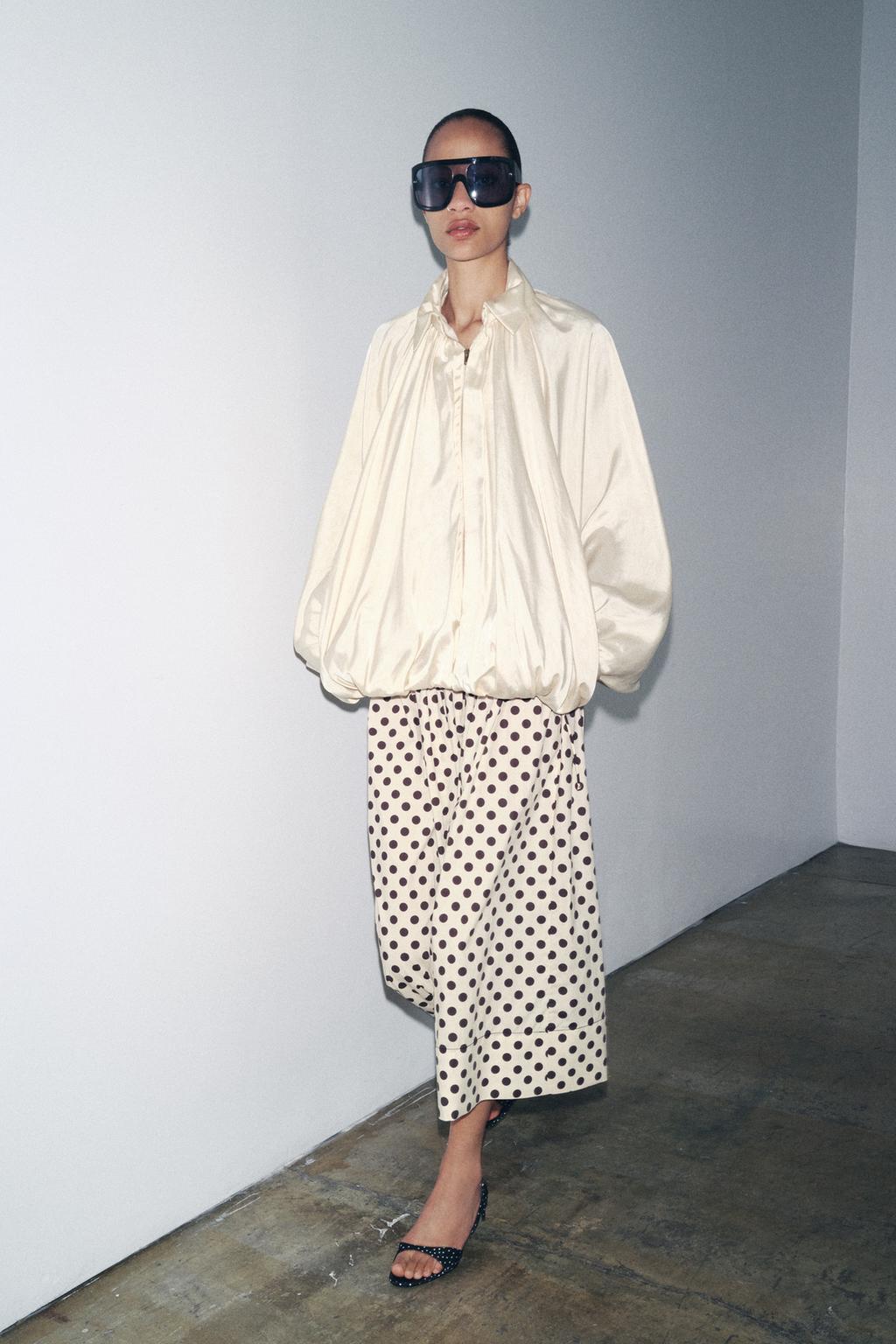 ЮБКА МИДИ В ГОРОШЕК — ZW COLLECTION