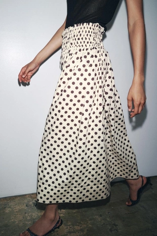 Юбка миди в горошек — ZW COLLECTION- Заказать в России