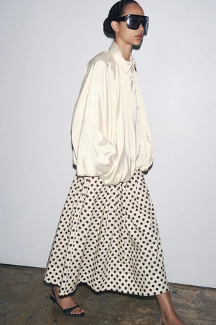 Юбка миди в горошек — ZW COLLECTION- Заказать в России