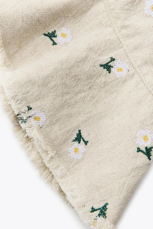 Панама с вышивкой в виде цветов- Заказать в России