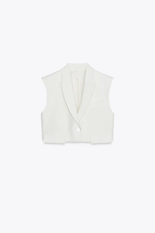 Короткий жилет с клапанами- Заказать в России