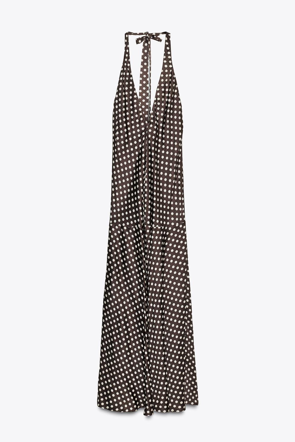 ПЛАТЬЕ ХАЛТЕР В ГОРОШЕК — ZW COLLECTION