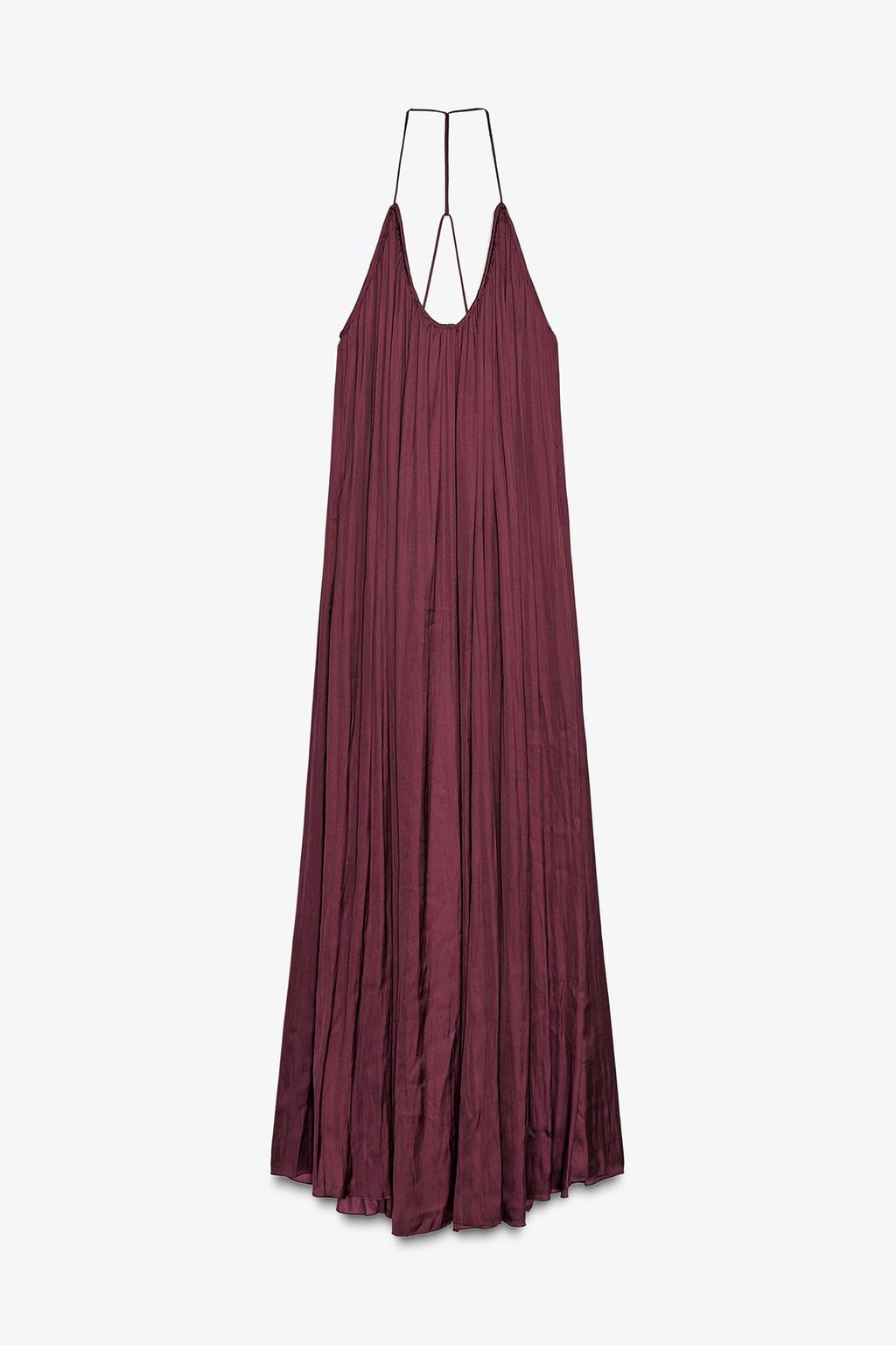 ДЛИННОЕ АТЛАСНОЕ ПЛАТЬЕ ZW COLLECTION