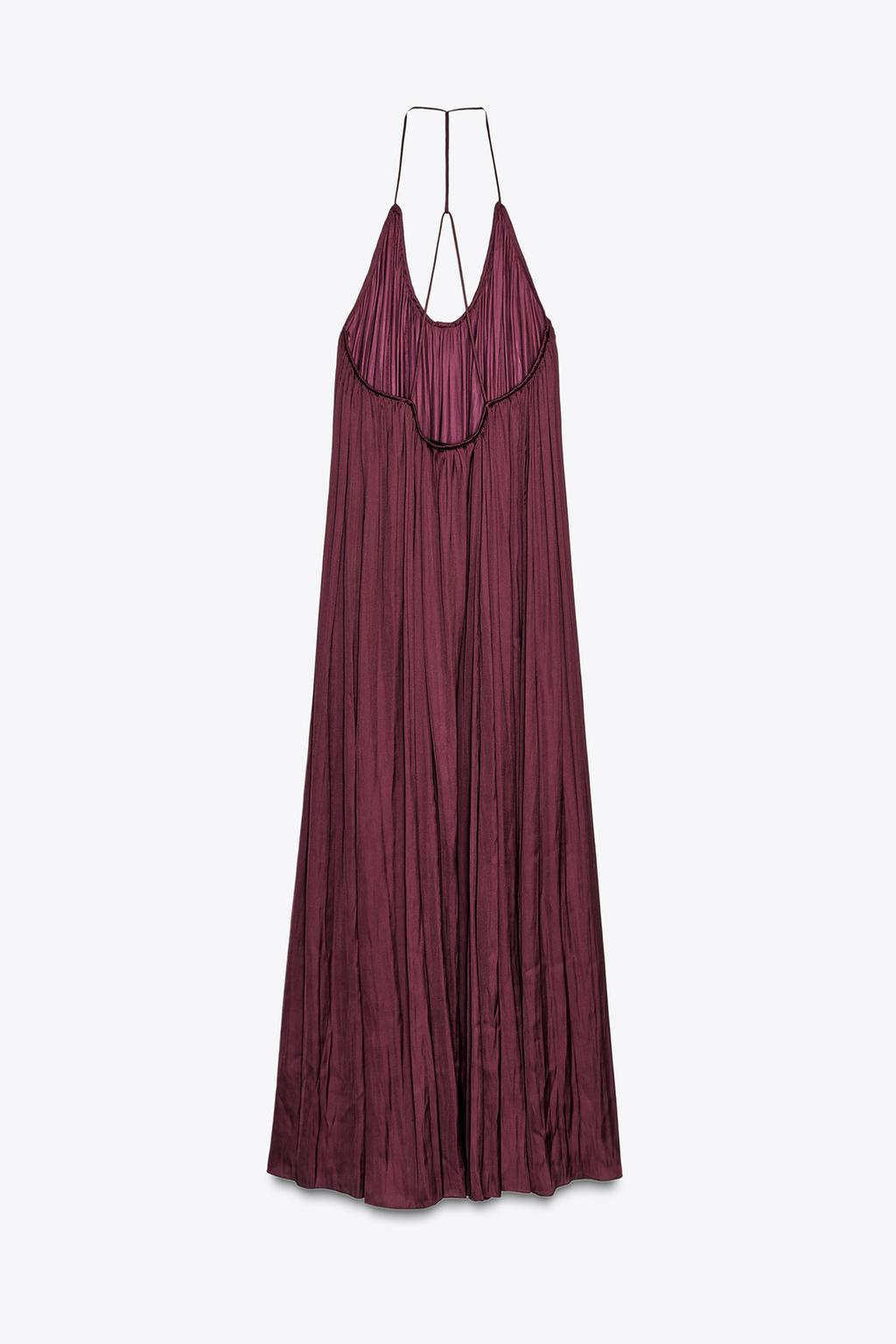 ДЛИННОЕ АТЛАСНОЕ ПЛАТЬЕ ZW COLLECTION