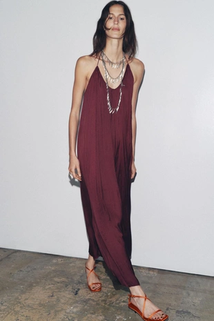 Длинное атласное платье ZW COLLECTION- Заказать в России