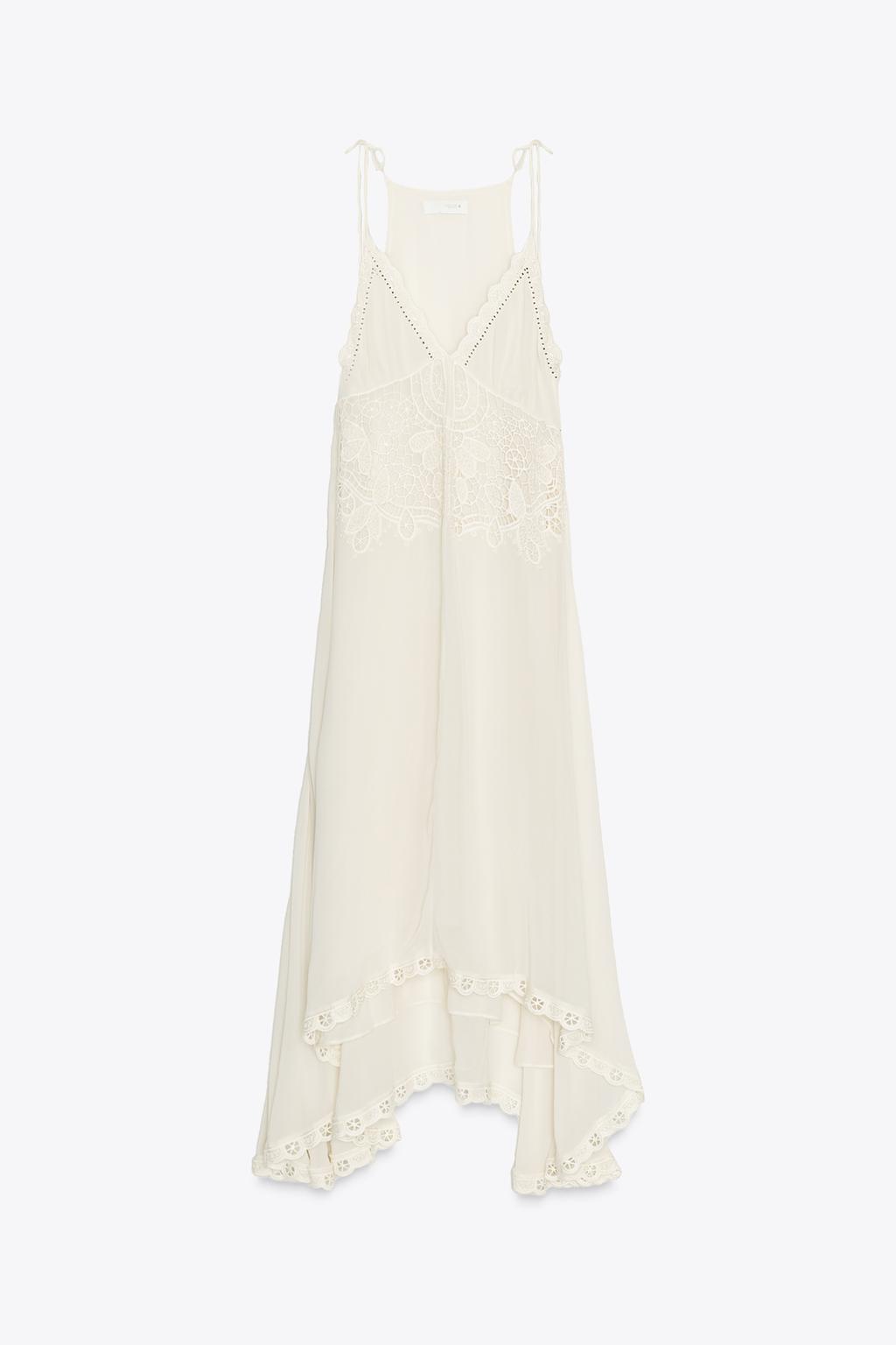 АСИММЕТРИЧНОЕ ПЛАТЬЕ С ВЯЗАНИЕМ КРЮЧКОМ — ZW COLLECTION
