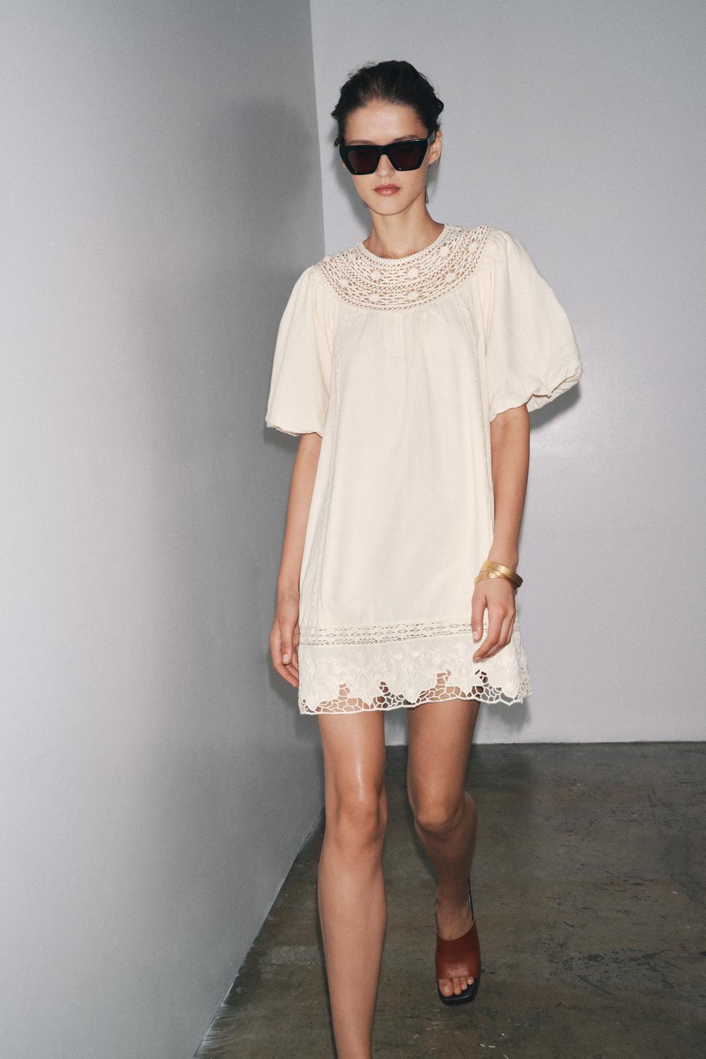 КОРОТКОЕ ПЛАТЬЕ С ВЫШИВКОЙ — ZW COLLECTION