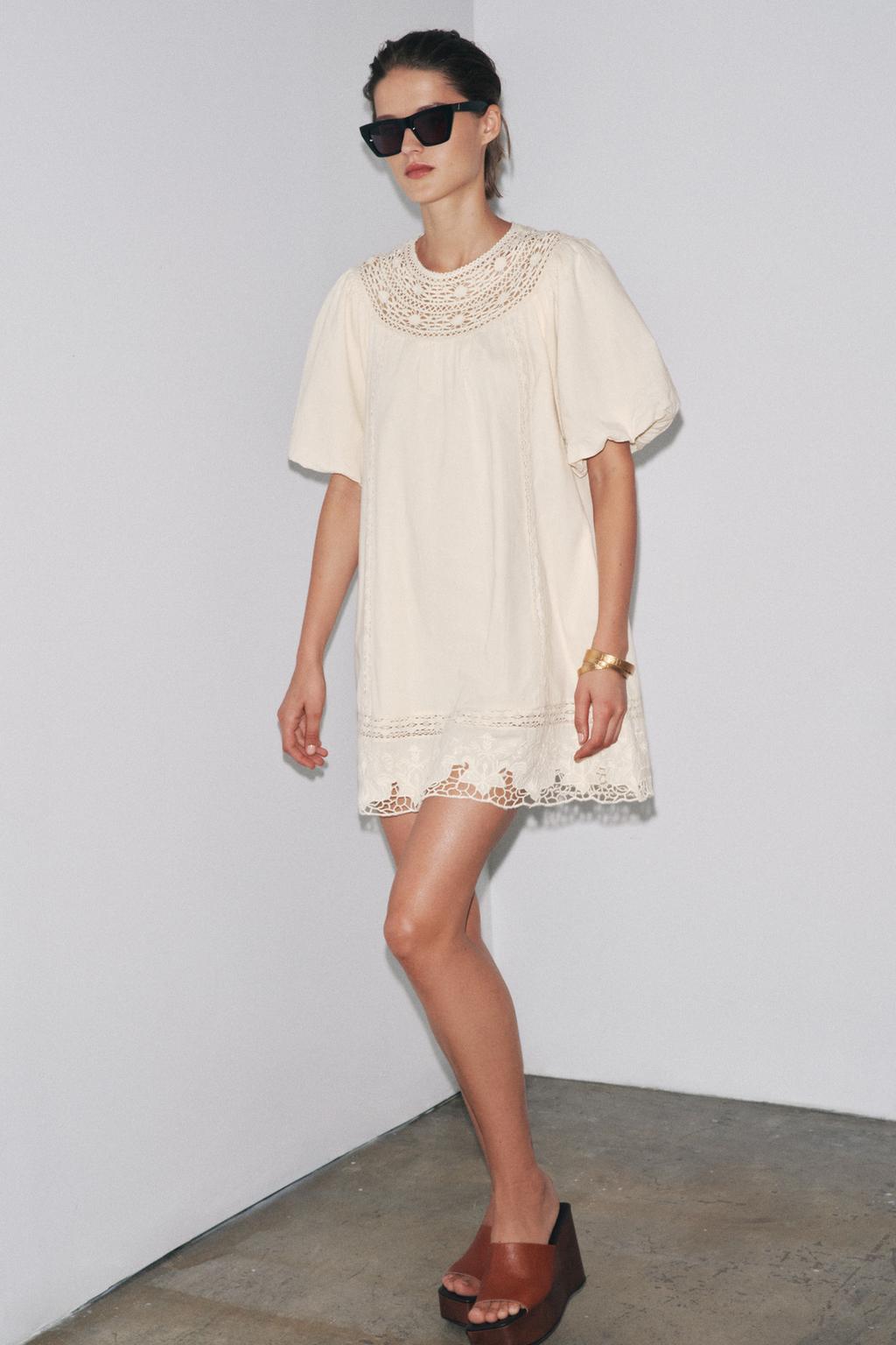 КОРОТКОЕ ПЛАТЬЕ С ВЫШИВКОЙ — ZW COLLECTION