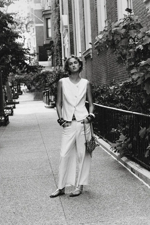 Брюки-кюлоты с ремнем из льна- Заказать в России