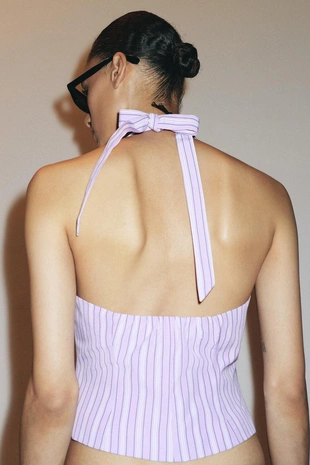 Топ-жилет в полоску- Заказать в России