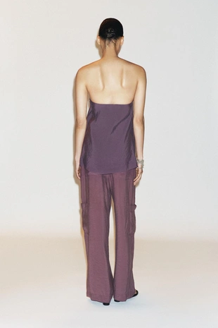 Брюки карго из струящейся ткани- Заказать в России