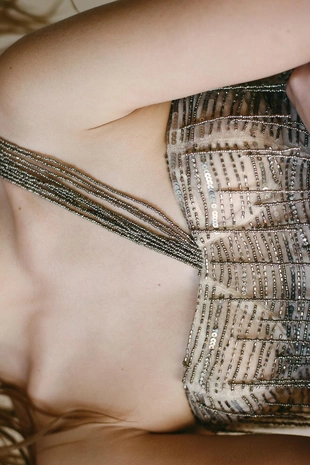 Корсет с пайетками и бусинами, лимитированная серия- Заказать в России