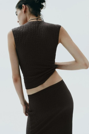 Топ из тканевой ткани- Заказать в России