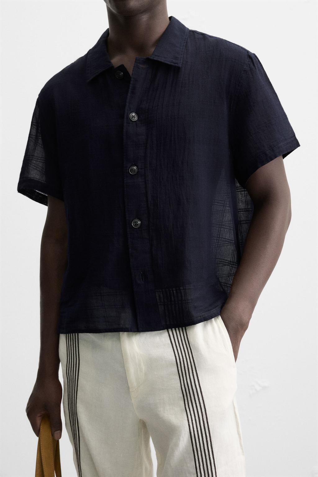 РУБАШКА JACQUARD В КЛЕТКУ