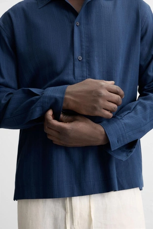 Рубашка-поло в полоску- Заказать в России