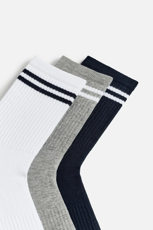 Набор из 3 пар носков с полосками- Заказать в России