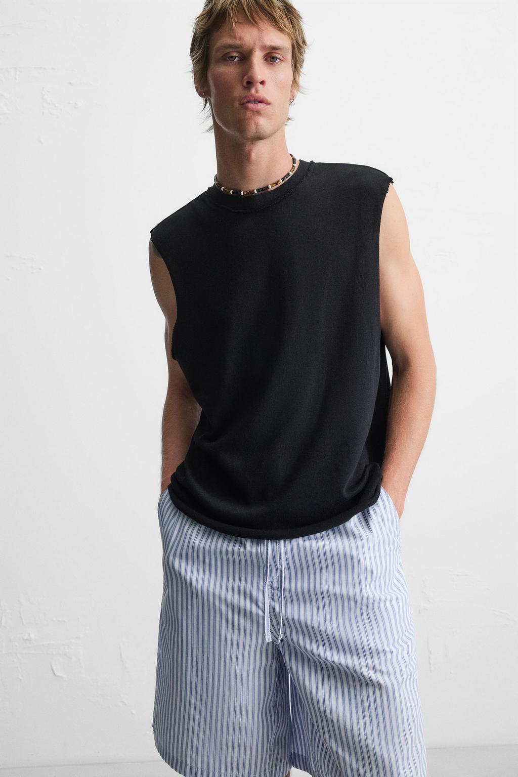 ШОРТЫ RELAXED FIT В ПОЛОСКУ