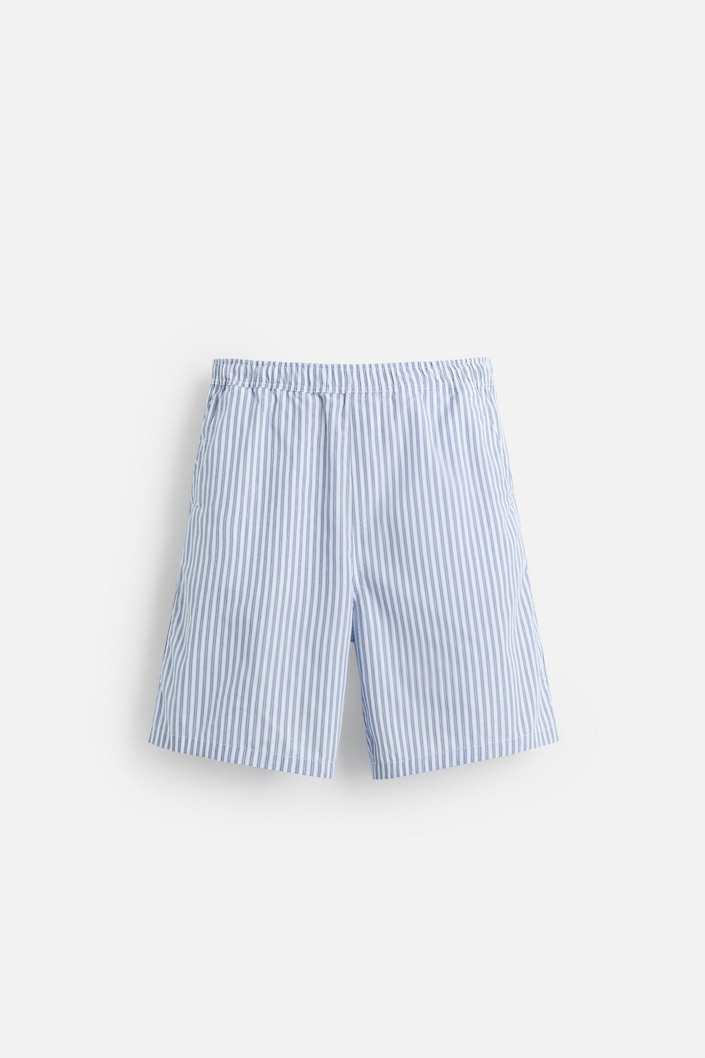 ШОРТЫ RELAXED FIT В ПОЛОСКУ