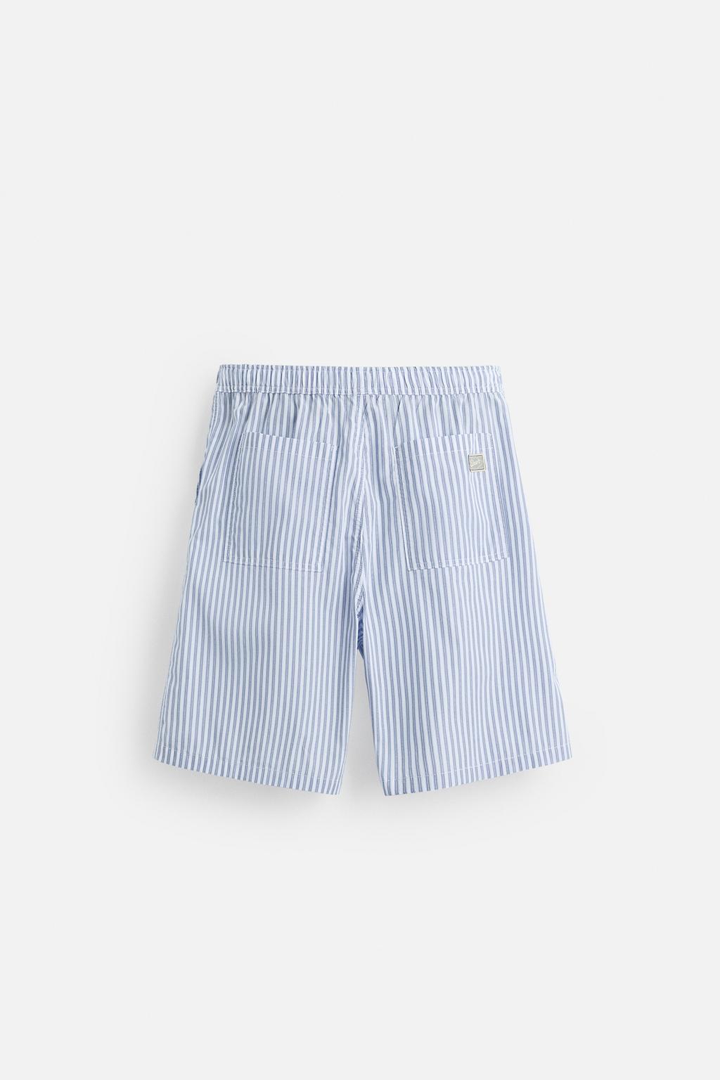 ШОРТЫ RELAXED FIT В ПОЛОСКУ