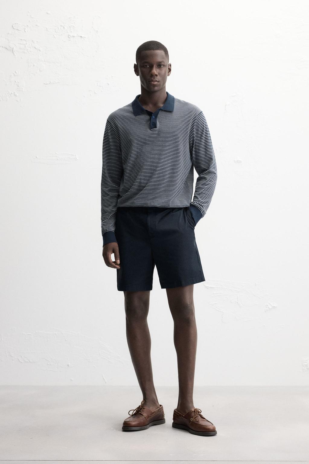 ШОРТЫ REGULAR FIT СО СКЛАДКАМИ